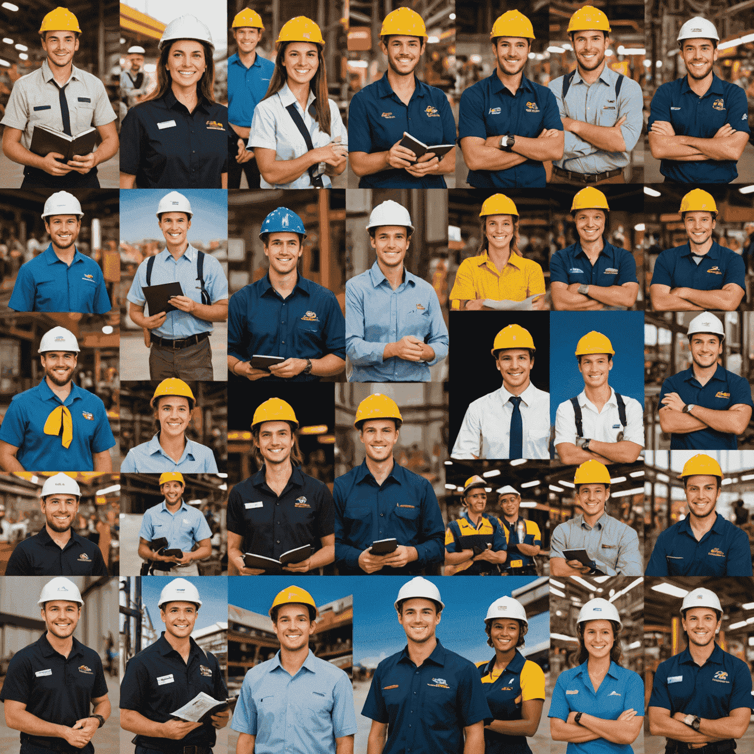 Collage of happy IMG Worlds of Adventure employees in various roles, showcasing their career growth and achievements